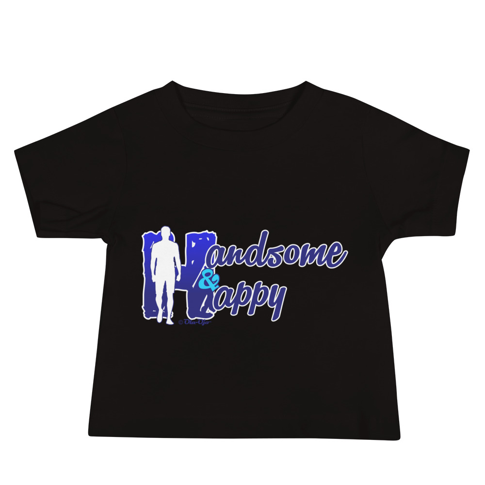 Happy and hansome, Baby Jersey Short Sleeve Tee