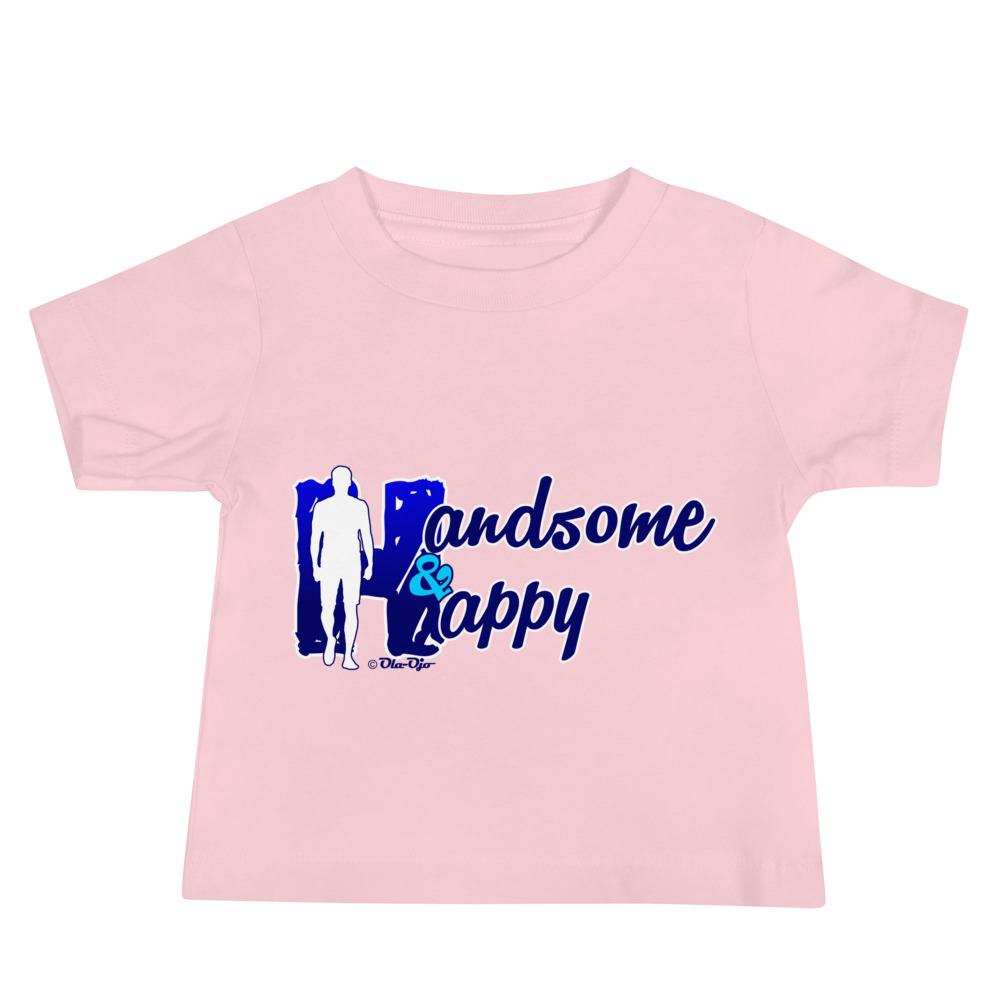 Happy and hansome, Baby Jersey Short Sleeve Tee - Image 2