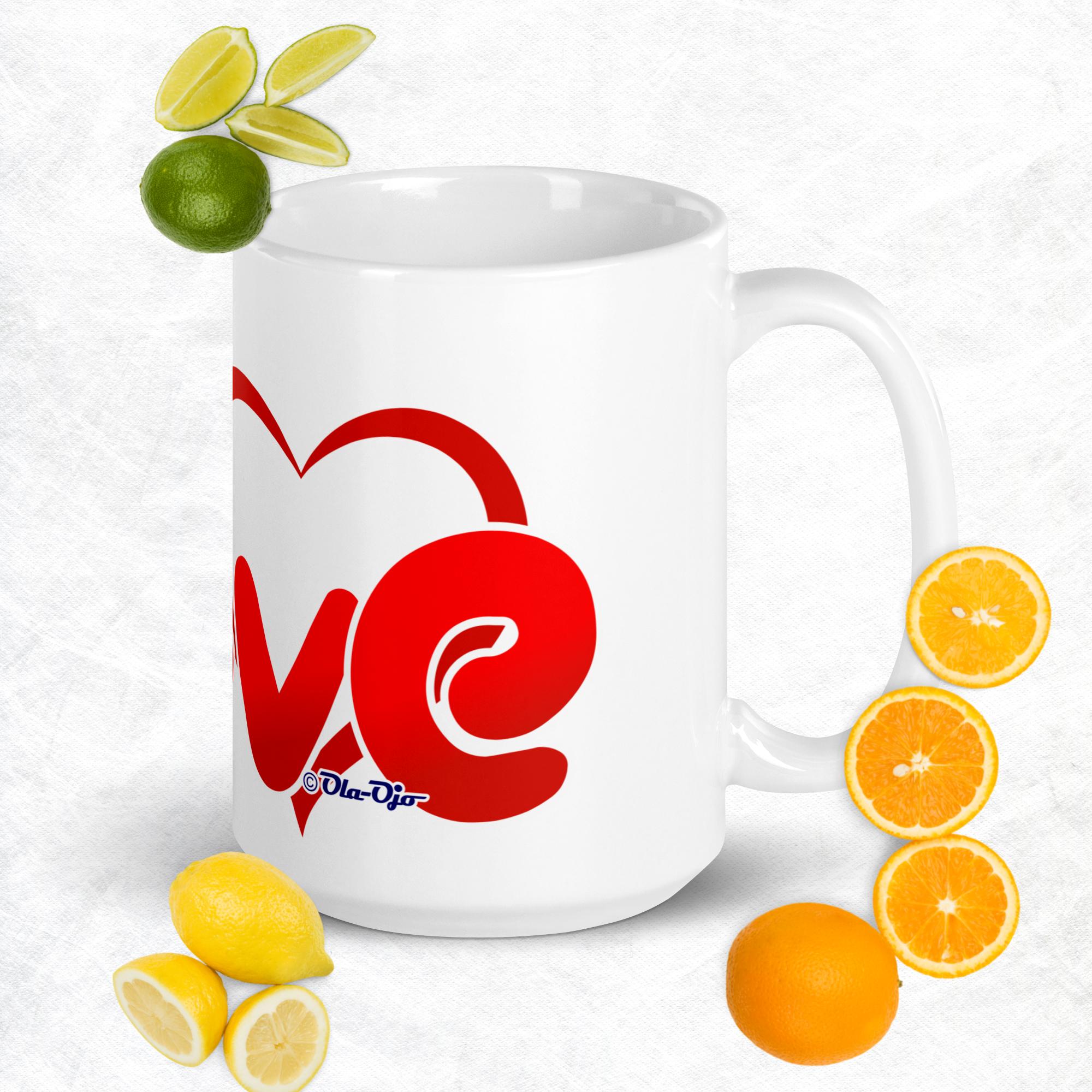 Love white glossy mug - Image 2