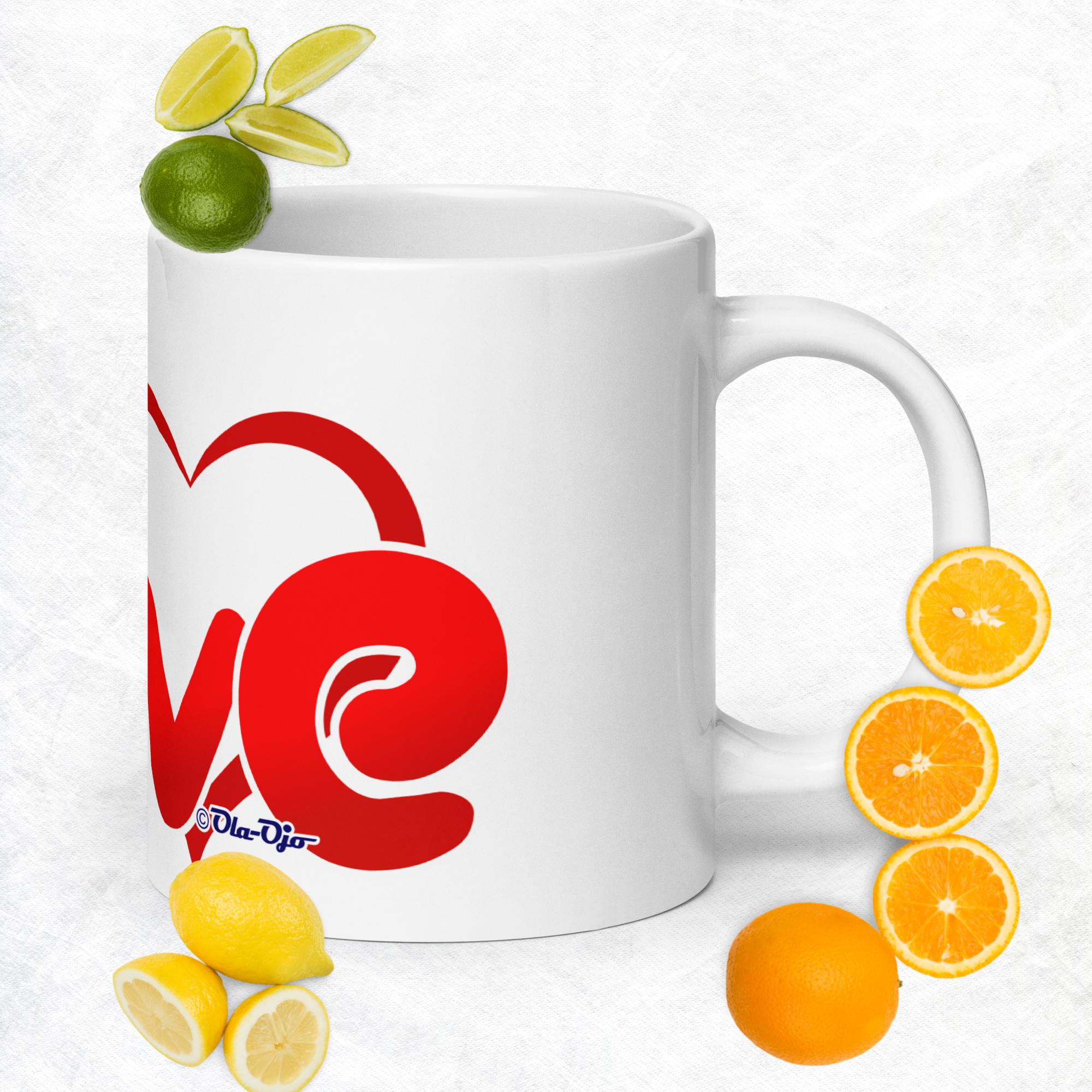 Love white glossy mug - Image 3