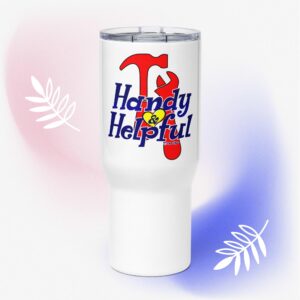 Handy & Helpful Travel Mug (With Handle) | FAVOUR