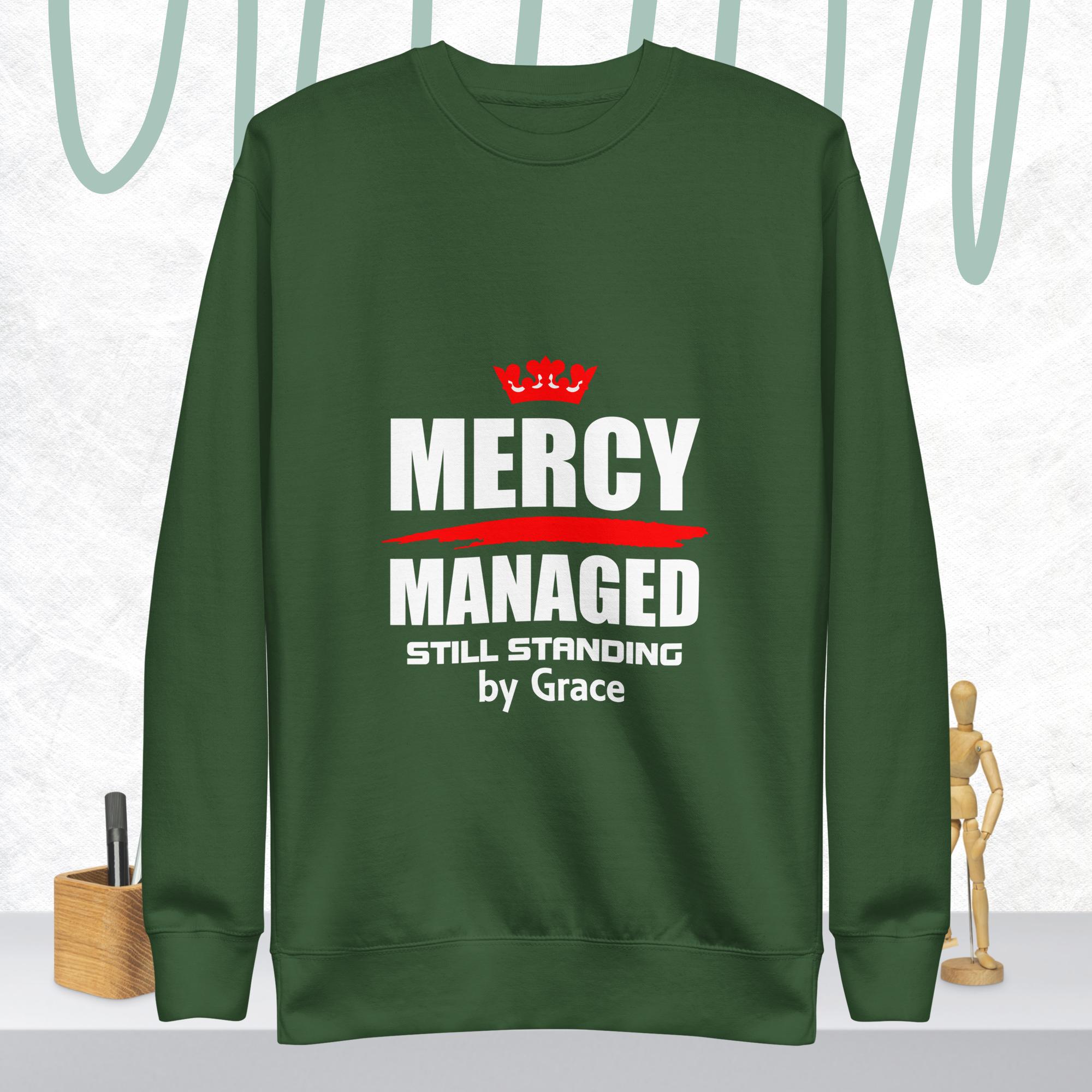 Mercy Managed – Unisex Premium Sweatshirt | Favour - Image 5