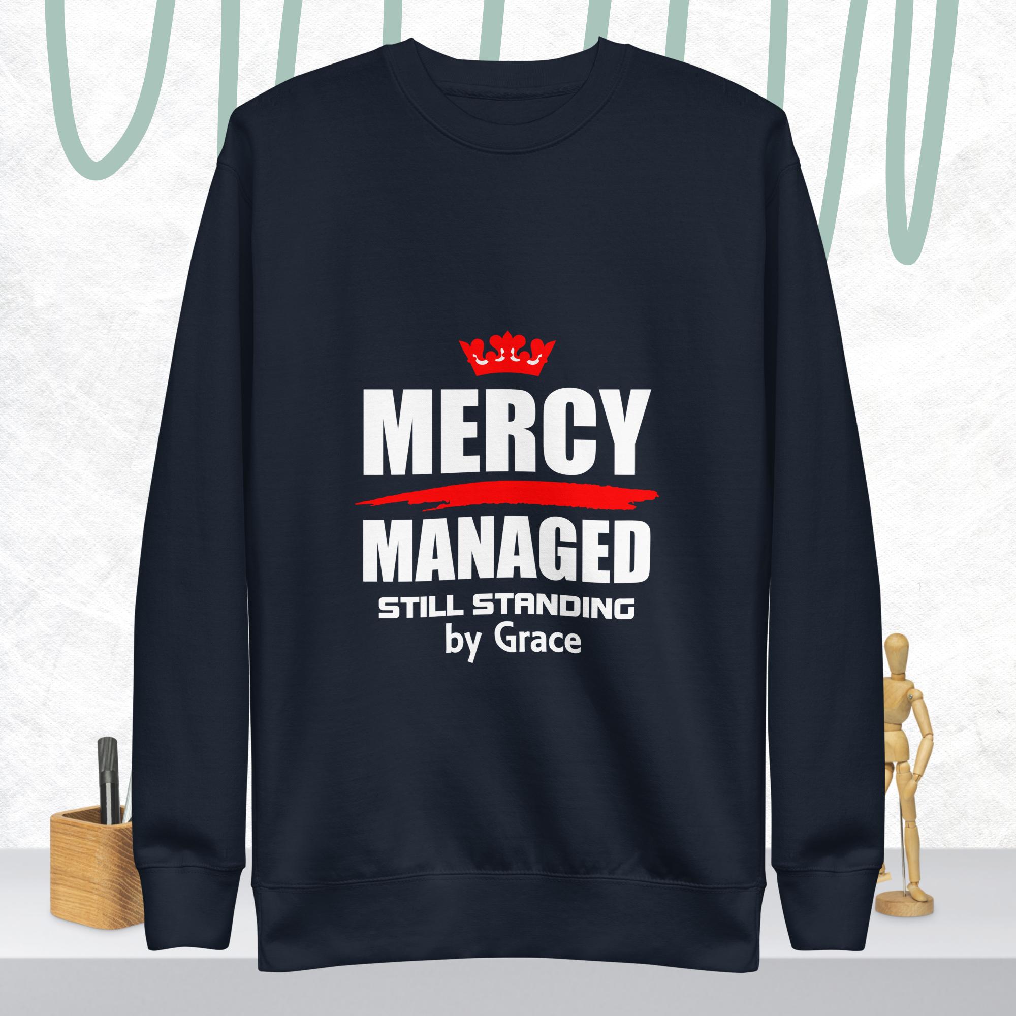 Mercy Managed – Unisex Premium Sweatshirt | Favour - Image 2