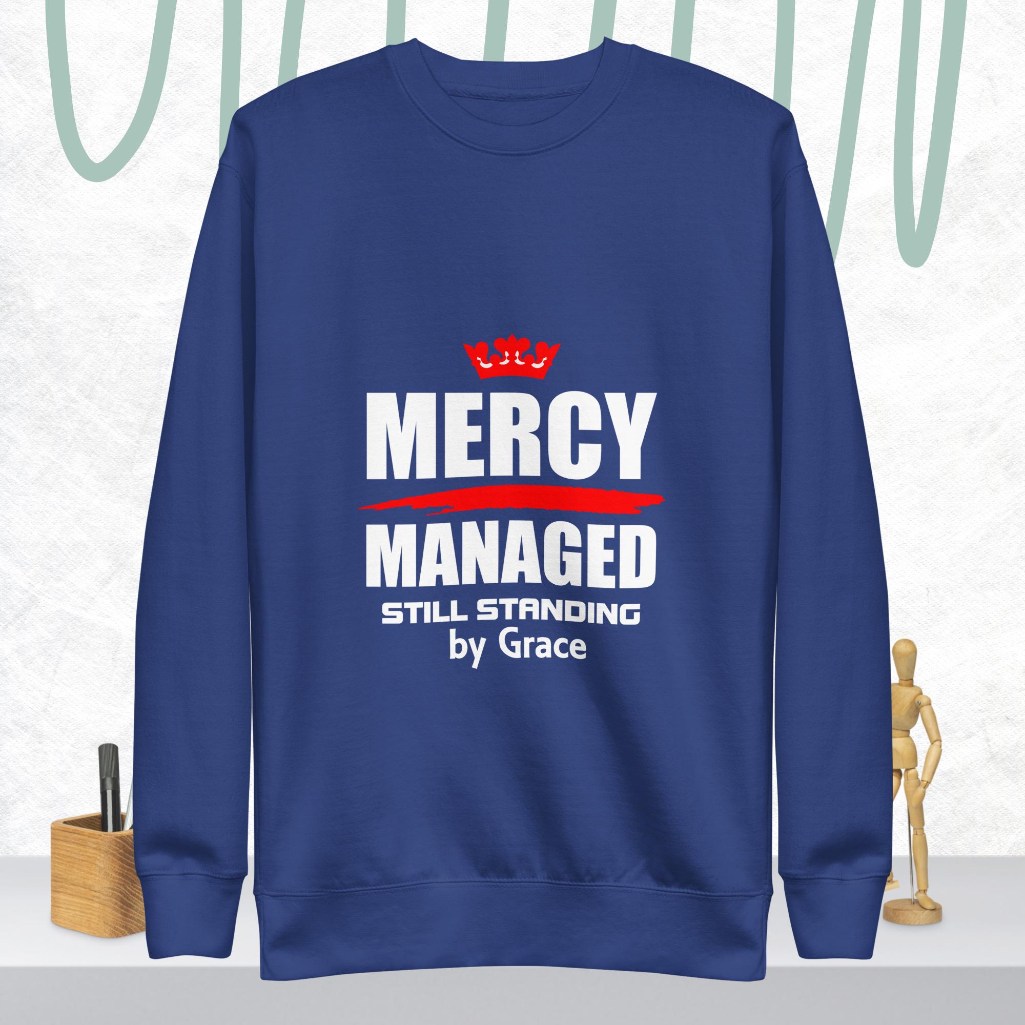 Mercy Managed – Unisex Premium Sweatshirt | Favour - Image 4