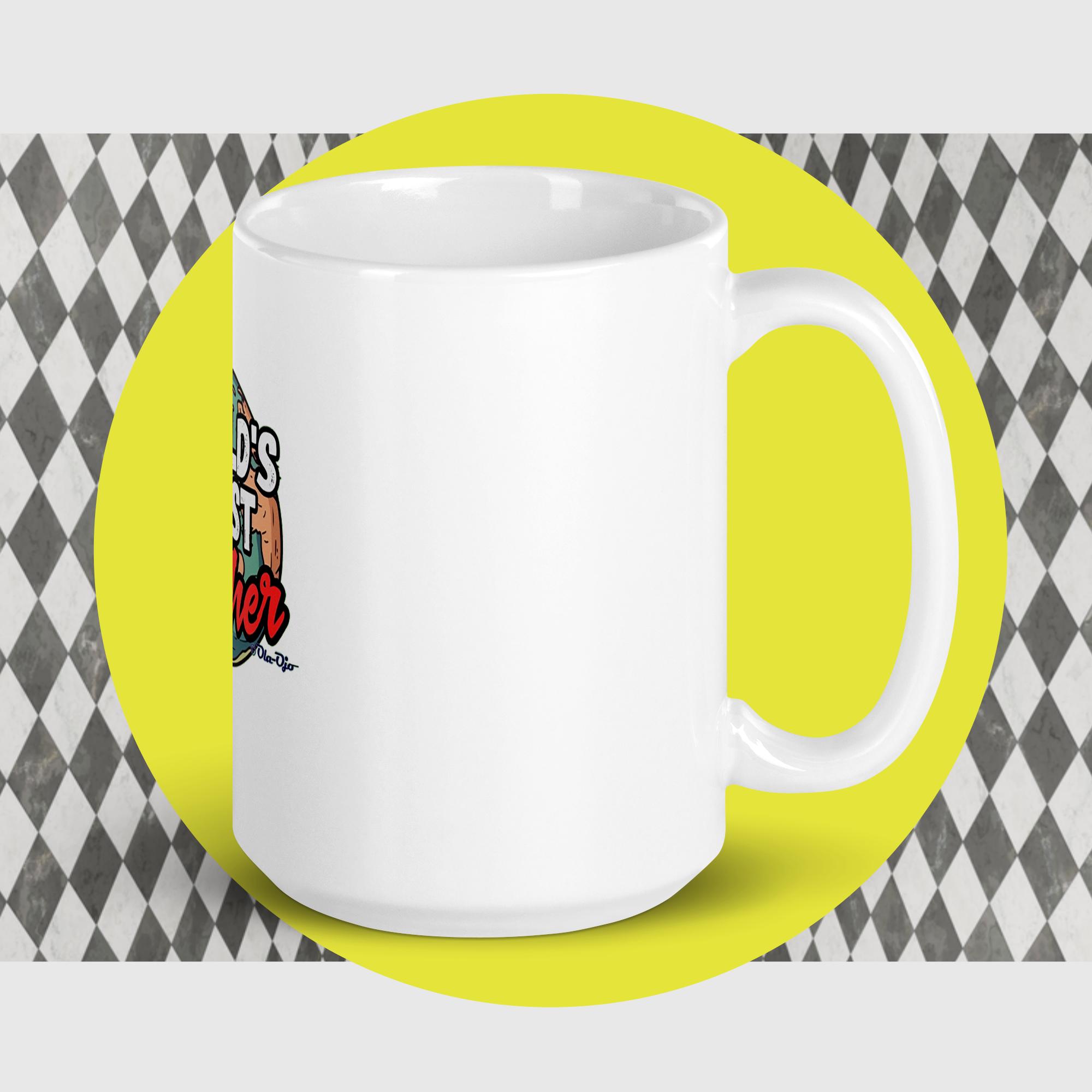 World’s Best Father White glossy mug - Image 2
